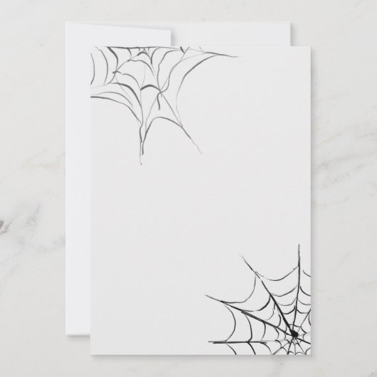 Kostüme und Cocktails Halloween-Party Einladung (Rückseite)