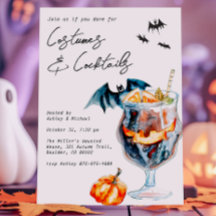 Kostüme und Cocktails Halloween-Party