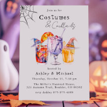 Kostüme und Cocktails Halloween-Party