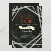 Kostüme und Cocktails | Halloween-Party Einladung (Vorne/Hinten)