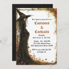 Kostüme und Cocktails I Hexe Einladung