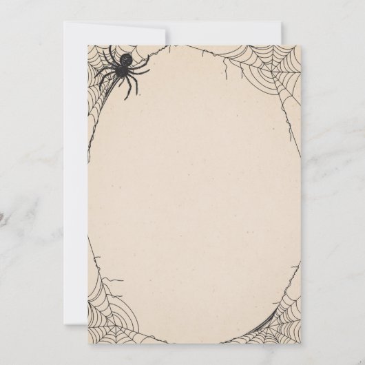 Kostüme und Cocktails Skelett Erwachsene Halloween Einladung (Rückseite)