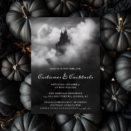 Kostüme und Cocktails Spooky Castle Adult Hallowee Einladung