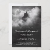 Kostüme und Cocktails Spooky Castle Adult Hallowee Einladung (Vorderseite)