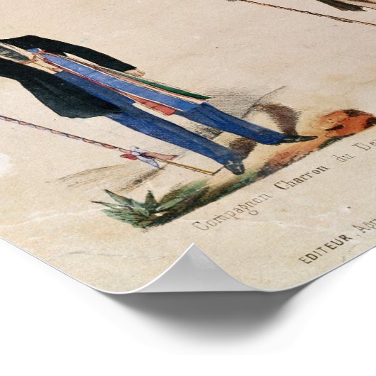 Kostüme verschiedener Berufe Poster (Ecke)