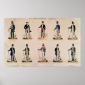 Kostüme verschiedener Berufe Poster (Vorne)