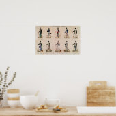 Kostüme verschiedener Berufe Poster (Küche)