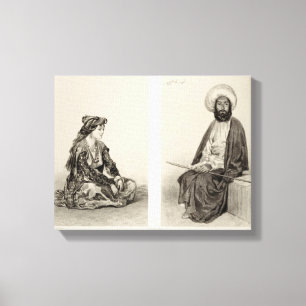 Kostüme von Baku, kaspische Küste, überziehen 35 Leinwanddruck