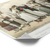 Kostüme von Bauern aus Rumänien, Ungarn usw. Poster (Ecke)