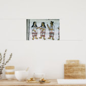 Kostüme von Frauen Poster (Küche)