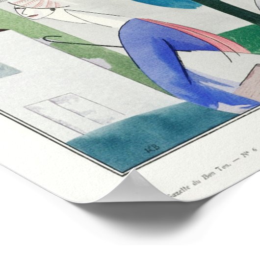 Kostüme von Paul Poiret nach Boussingault Poster (Ecke)