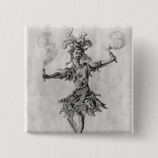 Kostümentwurf für das Ballett 'Medusa Button (Vorderseite)