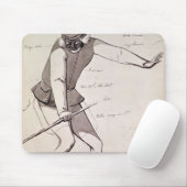 Kostümentwurf für einen Akrobaten Mousepad (Mit Mouse)
