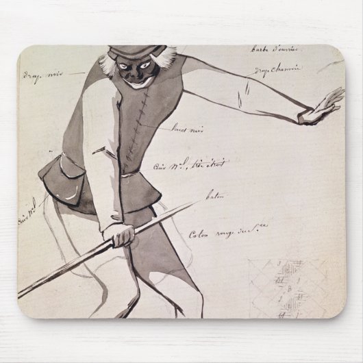 Kostümentwurf für einen Akrobaten Mousepad (Vorne)