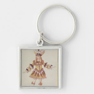 Kostümentwurf für männlichen Tänzer, c.1660 Schlüsselanhänger