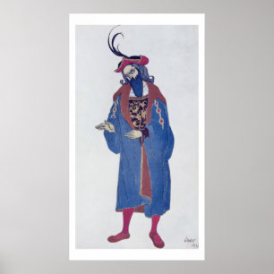 Kostümgestaltung für Blauen Bart, vom Schlafbelaus Poster