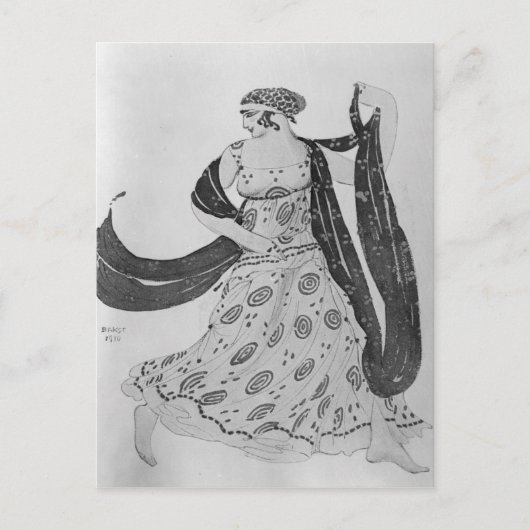 Kostümgestaltung für "Cleopatra", 1910 Postkarte (Vorderseite)