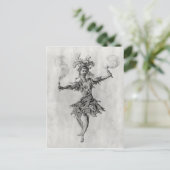 Kostümgestaltung für das Ballett "Medusa" Postkarte (Stehend Vorderseite)