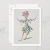 Kostümgestaltung für den Magier, in Dardanus, a li Postkarte (Vorne/Hinten)