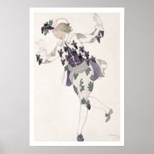 Kostümgestaltung für die Seite der Fairy Lilac, Poster