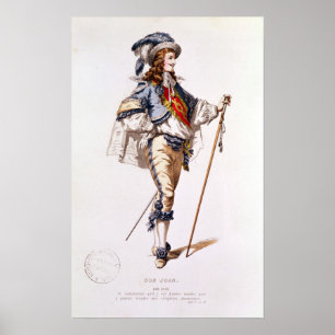 Kostümgestaltung für "Don Juan" von Moliere Poster