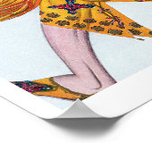 Kostümgestaltung für einen Pas de deux tanzt auf d Poster (Ecke)