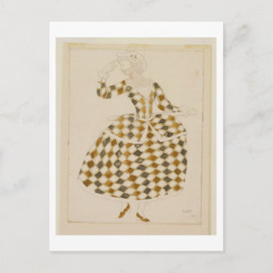 Kostümgestaltung für Kolumbin, von der schlafenden Postkarte