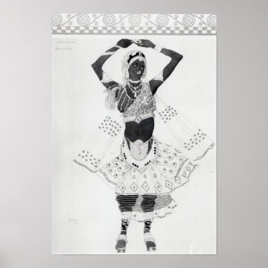 Kostümgestaltung für 'Le Dieu Bleu', 1912 Poster (Vorne)