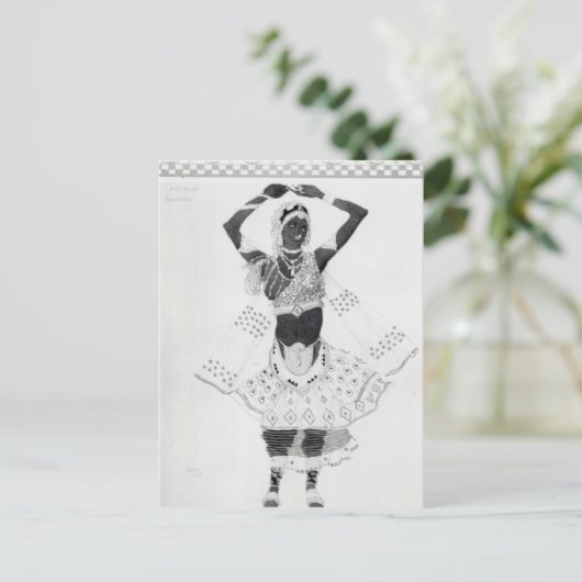 Kostümgestaltung für 'Le Dieu Bleu', 1912 Postkarte (Stehend Vorderseite)