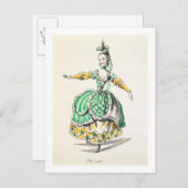 Kostümgestaltung für Phrygienne in Dardanus, einer Postkarte (Vorne/Hinten)