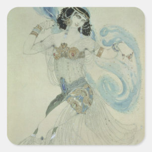 Kostümgestaltung für Salome Quadratischer Aufkleber