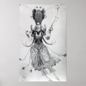 Kostümgestaltung für 'The Firebird', 1910 Poster (Vorne)