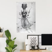 Kostümgestaltung für 'The Firebird', 1910 Poster (Heimbüro)