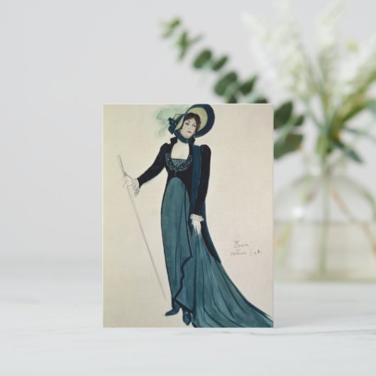 Kostümgestaltung für Tosca Postkarte (Stehend Vorderseite)