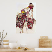 Kostümgestaltung von Nijinsky im Ballett 'La Poster (Küche)