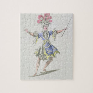 Kostümieren Sie Entwurf für den Magier, in Puzzle