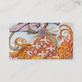 Kostümieren Sie Entwurf für einen Pas de Deux, der Visitenkarte (Rückseite)