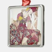 Kostümieren Sie Entwurf für Nijinsky am Ballett Silbernes Ornament (Links)