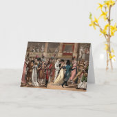 Kostümieren Sie Party an der Oper, Paris, Karte (Gelbe Blume)