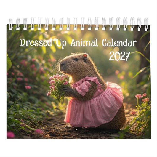 Kostümierter Tierkalender 2027 Kalender (Titelbild)