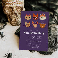 Kostümkatzen Halloween-Party