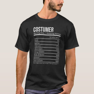 Kostummerernährungswerte Nährwerteinschätzungen Fa T-Shirt