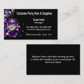 Kostümmietextravagantes Kleid PERSONIFIZIEREN Visitenkarte (Vorne/Hinten)