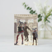 Kostümpostkartenjester Postkarte (Stehend Vorderseite)
