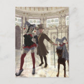 Kostümpostkartenjester Postkarte (Vorderseite)