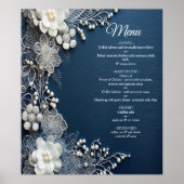 Kostümschmuck auf Blue Denim Poster (Vorne)