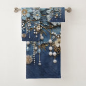 Kostümschmuck auf der Bue Denim Badhandtuch Set (Insitu)