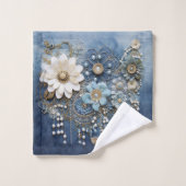 Kostümschmuck auf der Bue Denim Badhandtuch Set (Waschlappen)