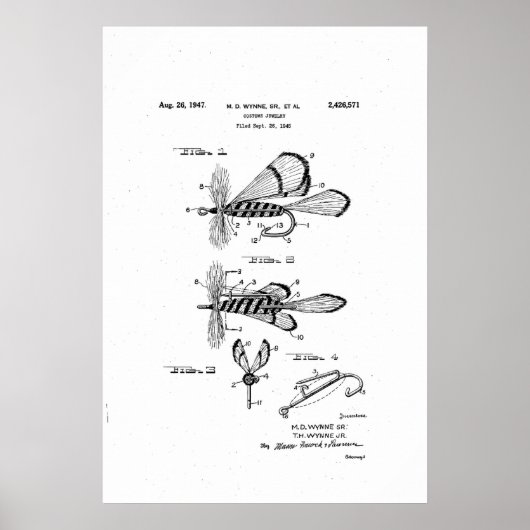 Kostümschmuck-Patent / Trockenfliege Poster (Vorne)