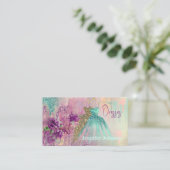 Kostümschneider Abstrakter Glitter Visitenkarte (Stehend Vorderseite)